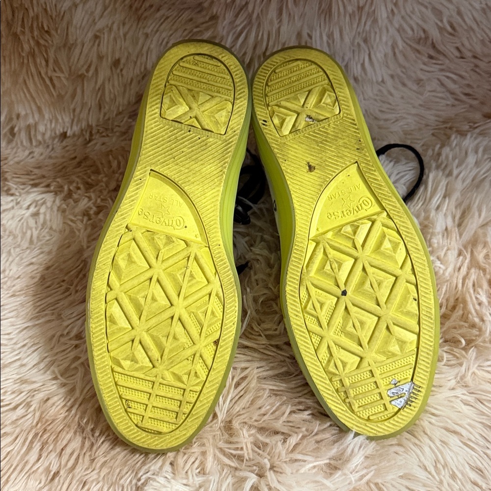 RARE! Converse Chuck Taylor All Star White Neon Sole Hi Top Sneaker - Picture 11 of 11